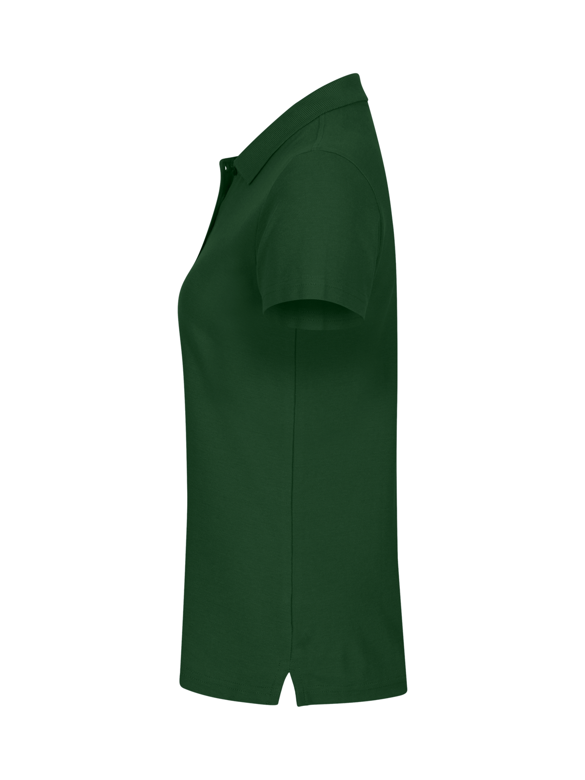 Clique Basic Polo – dame – Flaskegrønn – venstre side