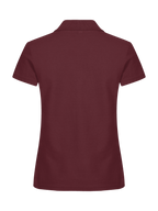 Clique Basic Polo – dame – Burgunder – bakside