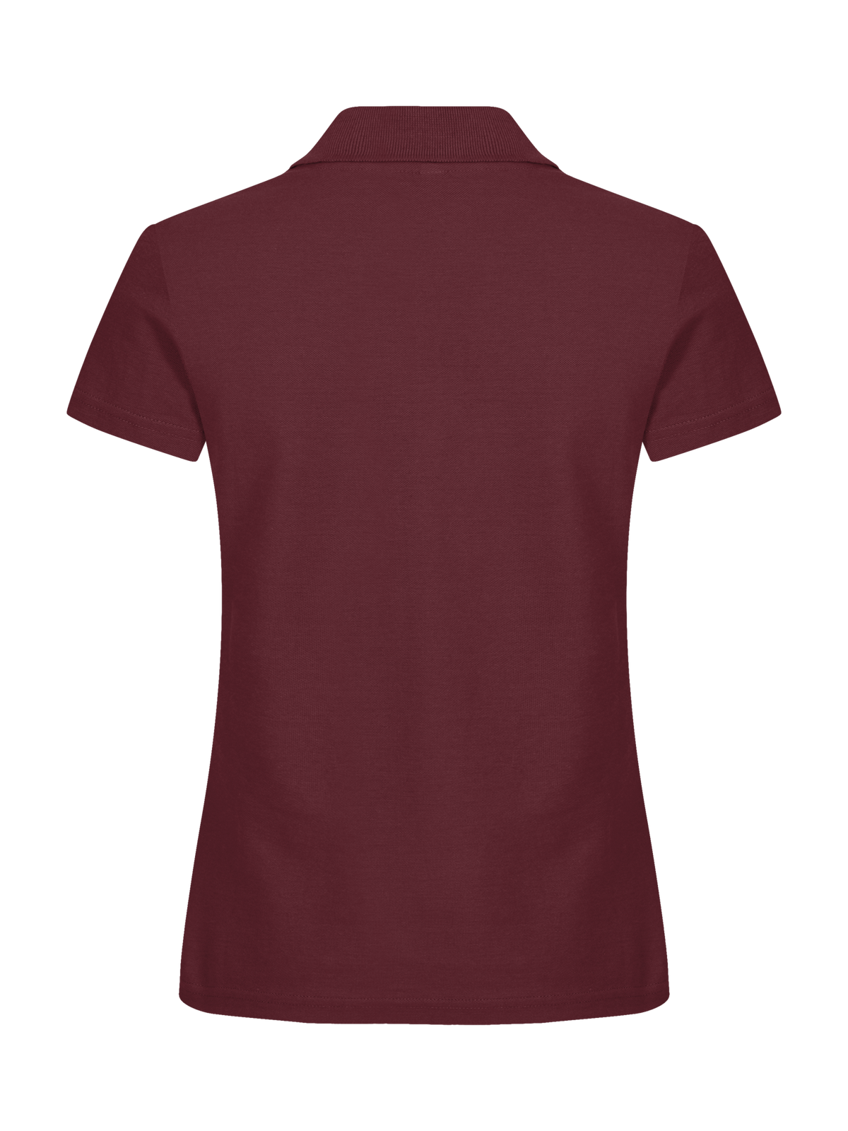 Clique Basic Polo – dame – Burgunder – bakside