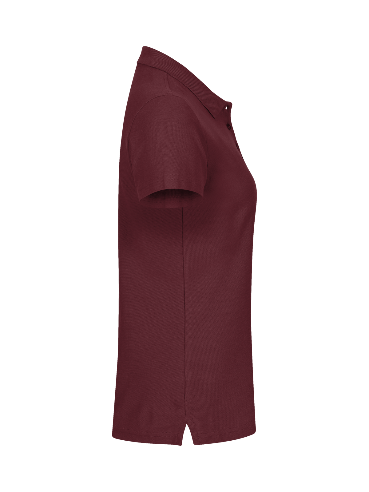 Clique Basic Polo – dame – Burgunder – høyre side