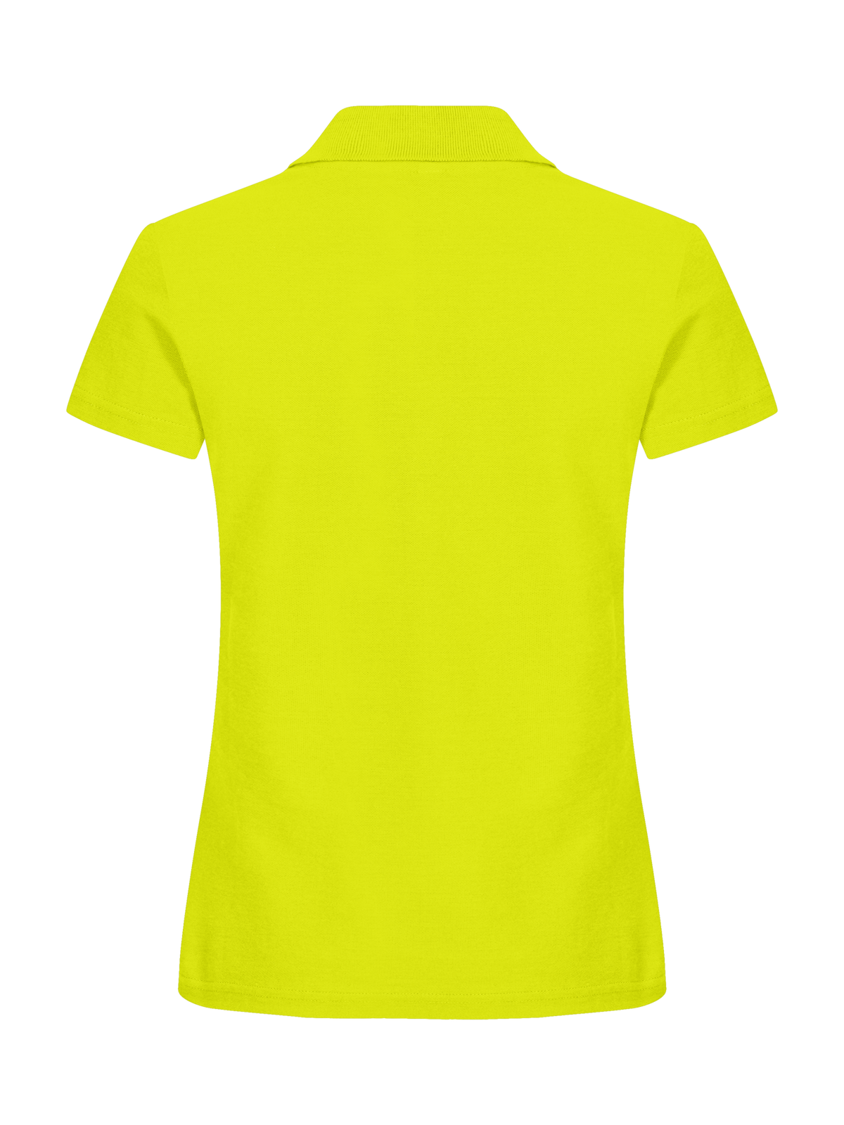Clique Basic Polo – dame – Signalgrønn – bakside