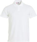 Clique Basic Polo S/S – junior – Hvit – forside