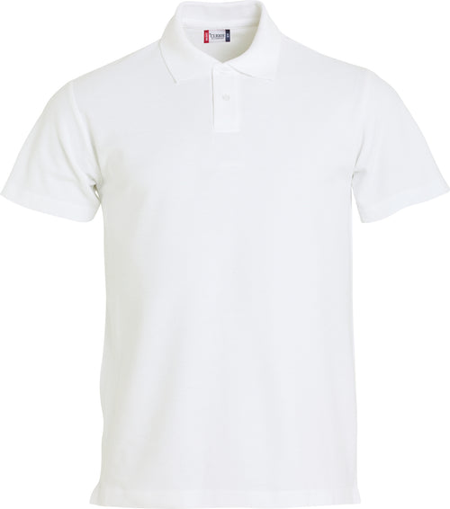Clique Basic Polo S/S – junior – Hvit – forside