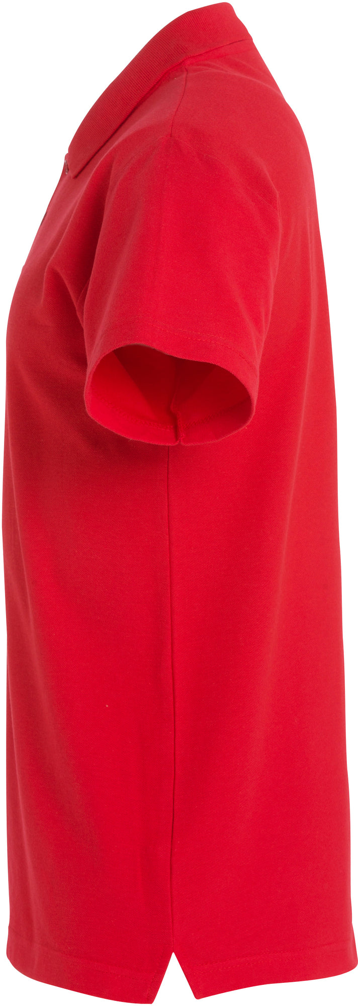 Clique Basic Polo S/S – junior – Rød – venstre side