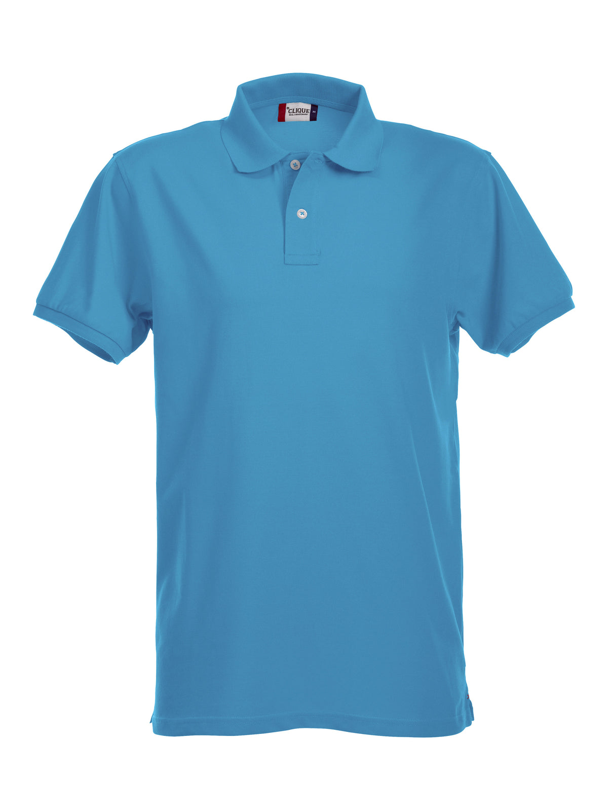 Clique Stretch Premium Polo – Turkis – forside