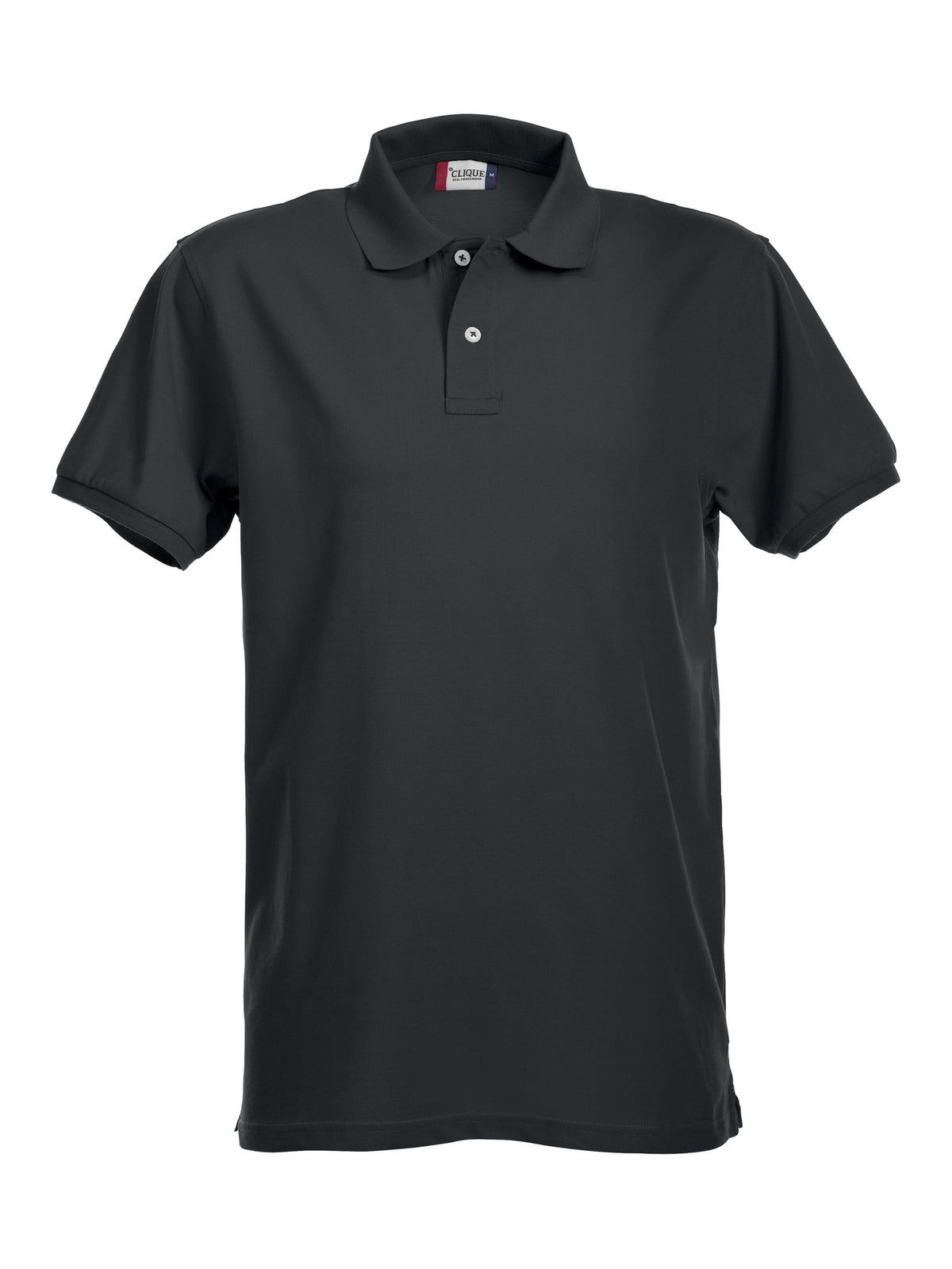 Clique Stretch Premium Polo – Svart – forside