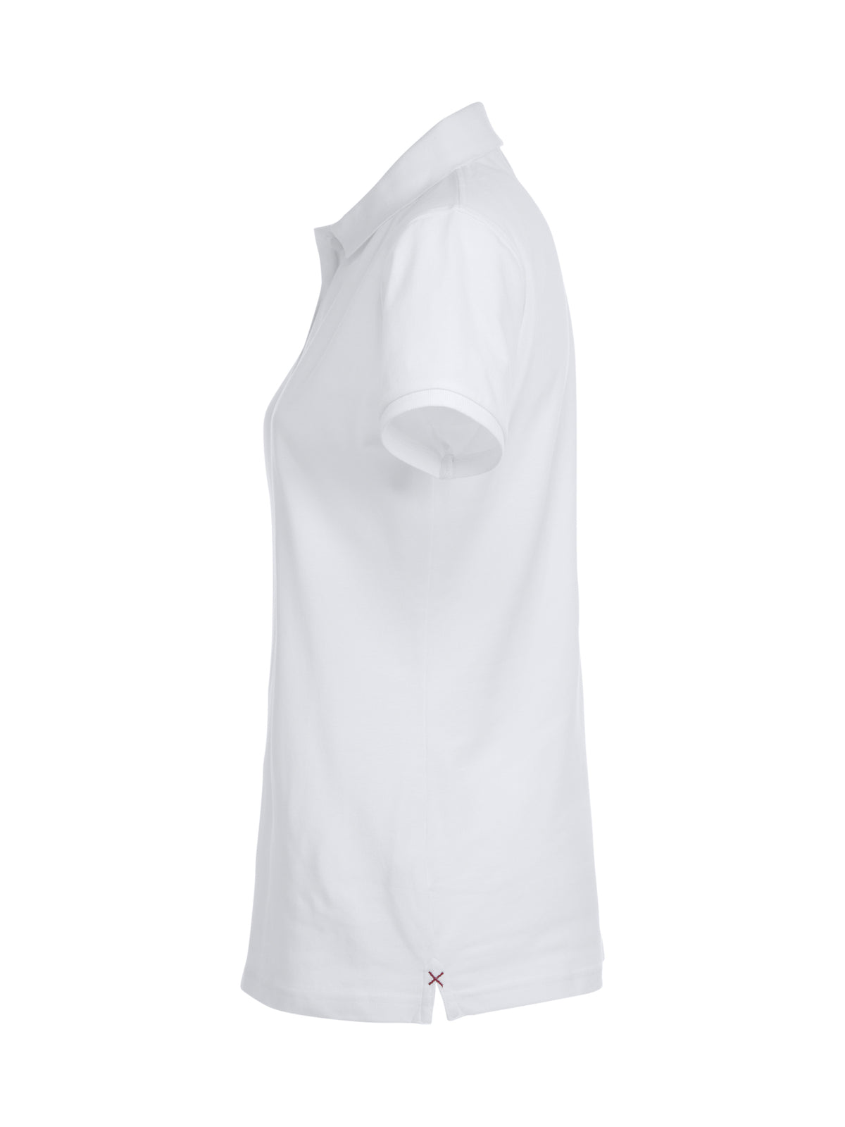 Clique Stretch Premium Polo – dame – Hvit – venstre side
