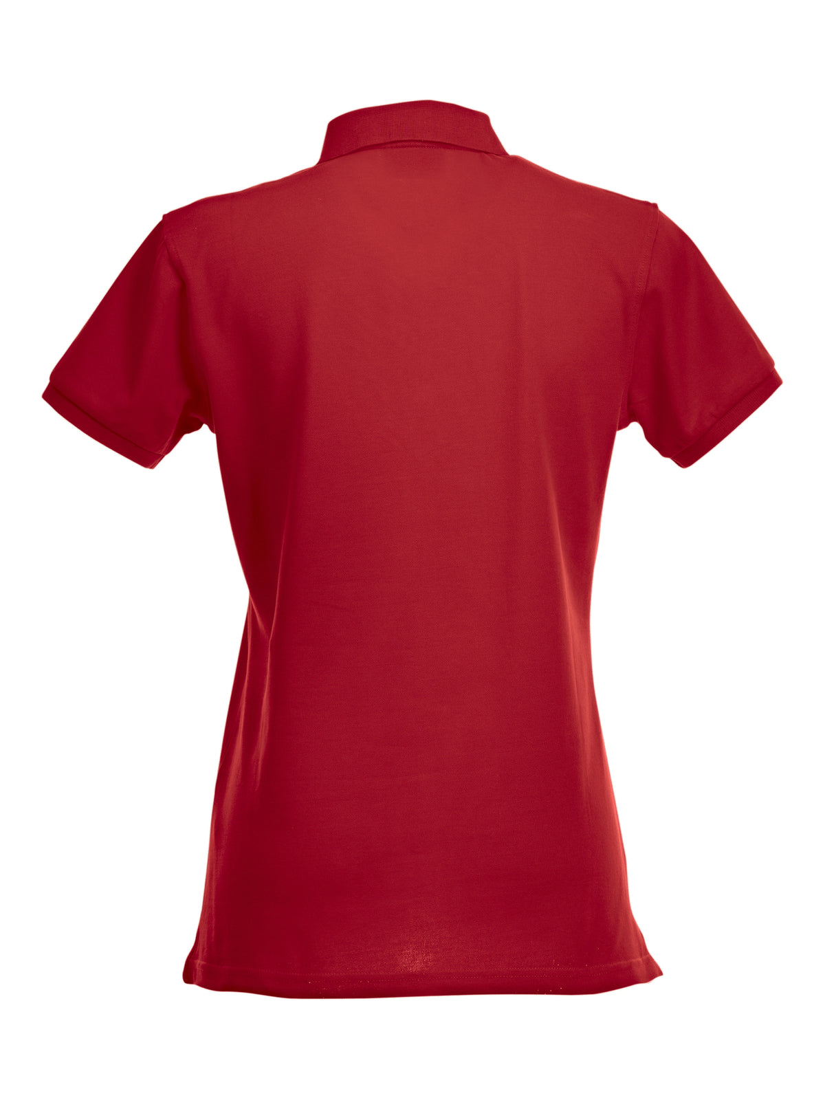 Clique Stretch Premium Polo – dame – Rød – bakside