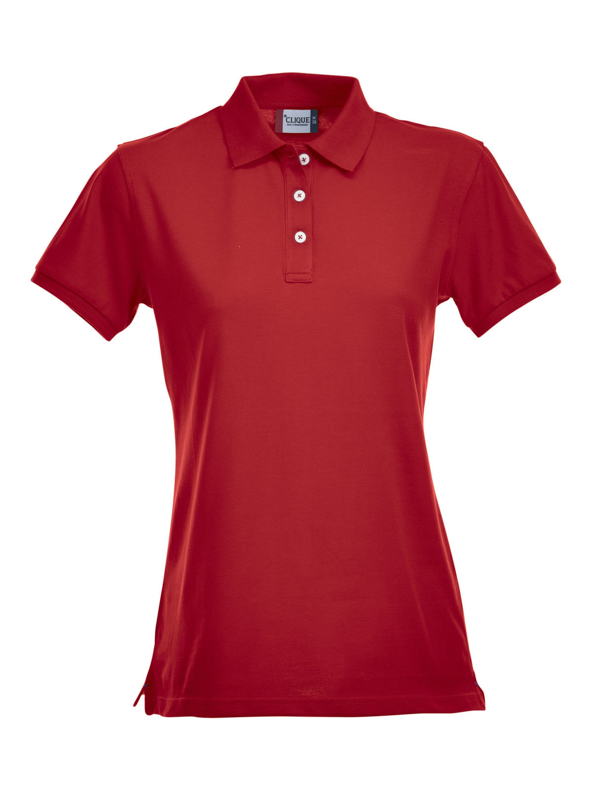 Clique Stretch Premium Polo – dame – Rød – forside
