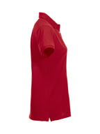 Clique Stretch Premium Polo – dame – Rød – høyre side