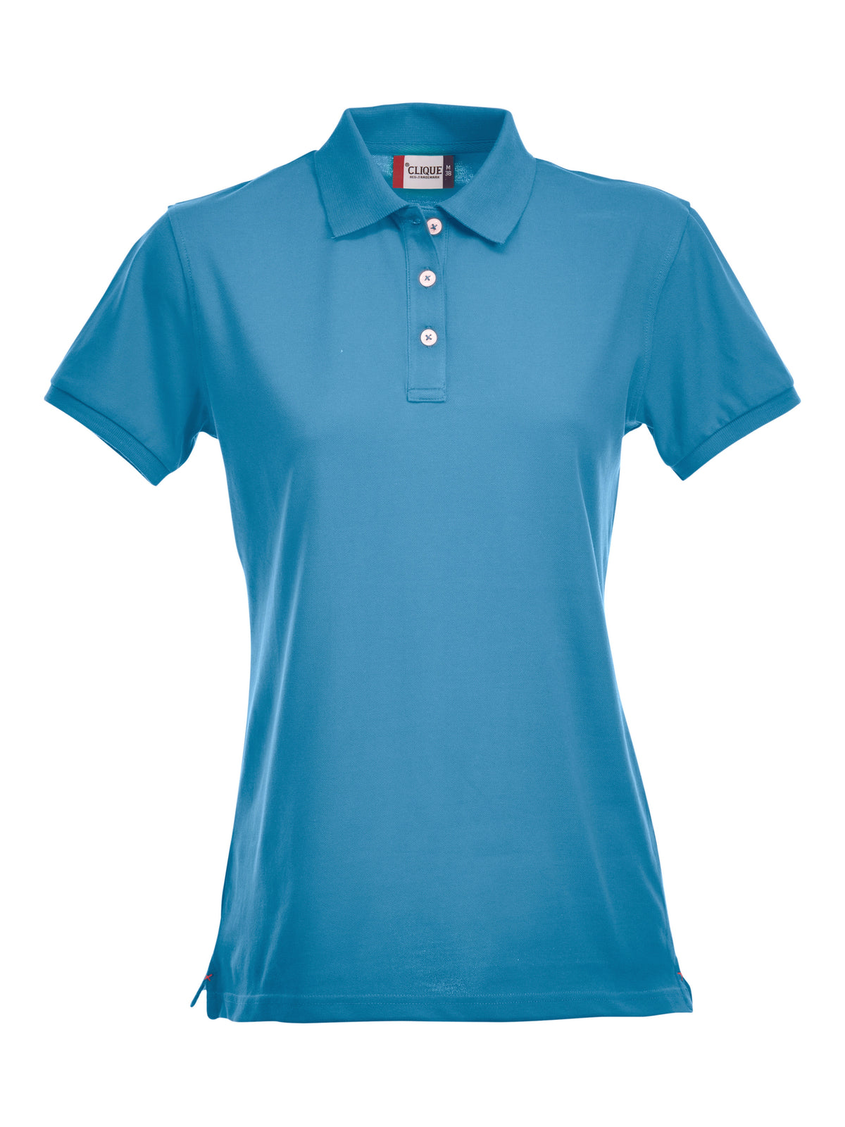 Clique Stretch Premium Polo – dame – Turkis – forside