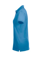 Clique Stretch Premium Polo – dame – Turkis – venstre side