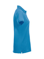 Clique Stretch Premium Polo – dame – Turkis – høyre side