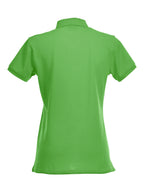Clique Stretch Premium Polo – dame – Eplegrønn – bakside
