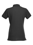 Clique Stretch Premium Polo – dame – Svart – bakside