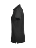 Clique Stretch Premium Polo – dame – Svart – venstre side