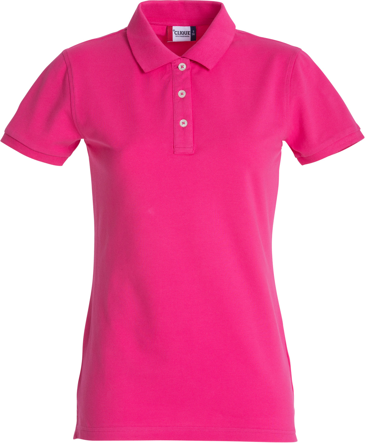 Clique Stretch Premium Polo – dame – Cerise – forside