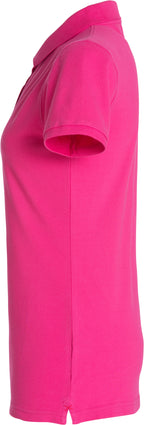Clique Stretch Premium Polo – dame – Cerise – venstre side