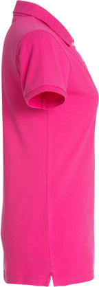 Clique Stretch Premium Polo – dame – Cerise – høyre side