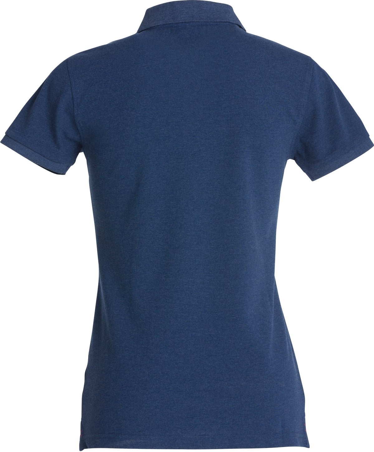 Clique Stretch Premium Polo – dame – Blåmelert – bakside