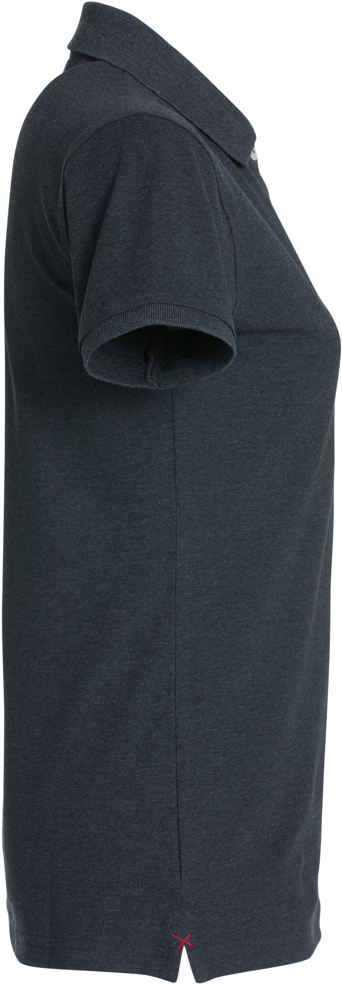 Clique Stretch Premium Polo – dame – Antrasittmelert – høyre side