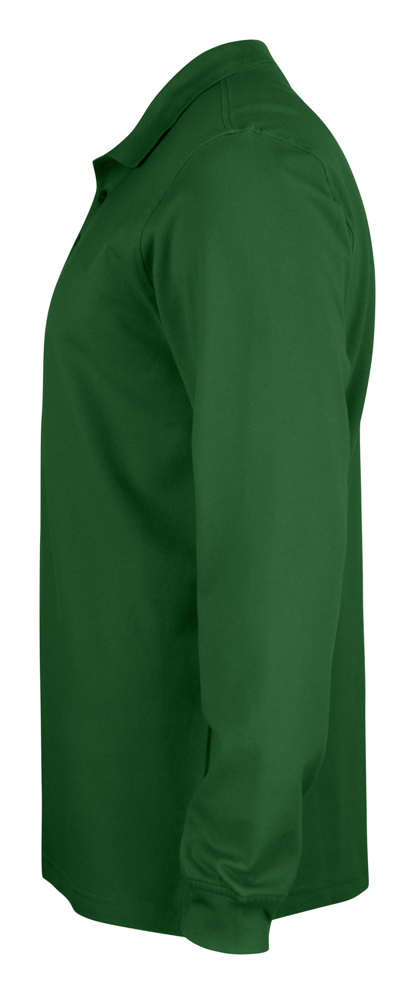 Clique Classic Lincoln L/S – Flaskegrønn – venstre side