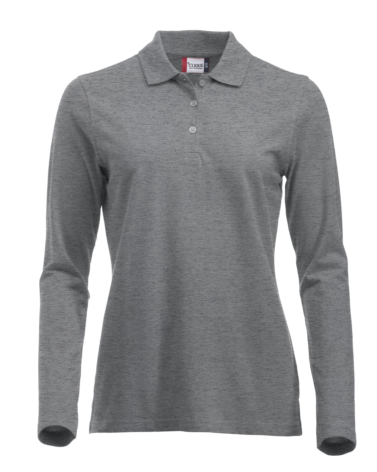 Clique Classic Marion L/S – Gråmelert – forside