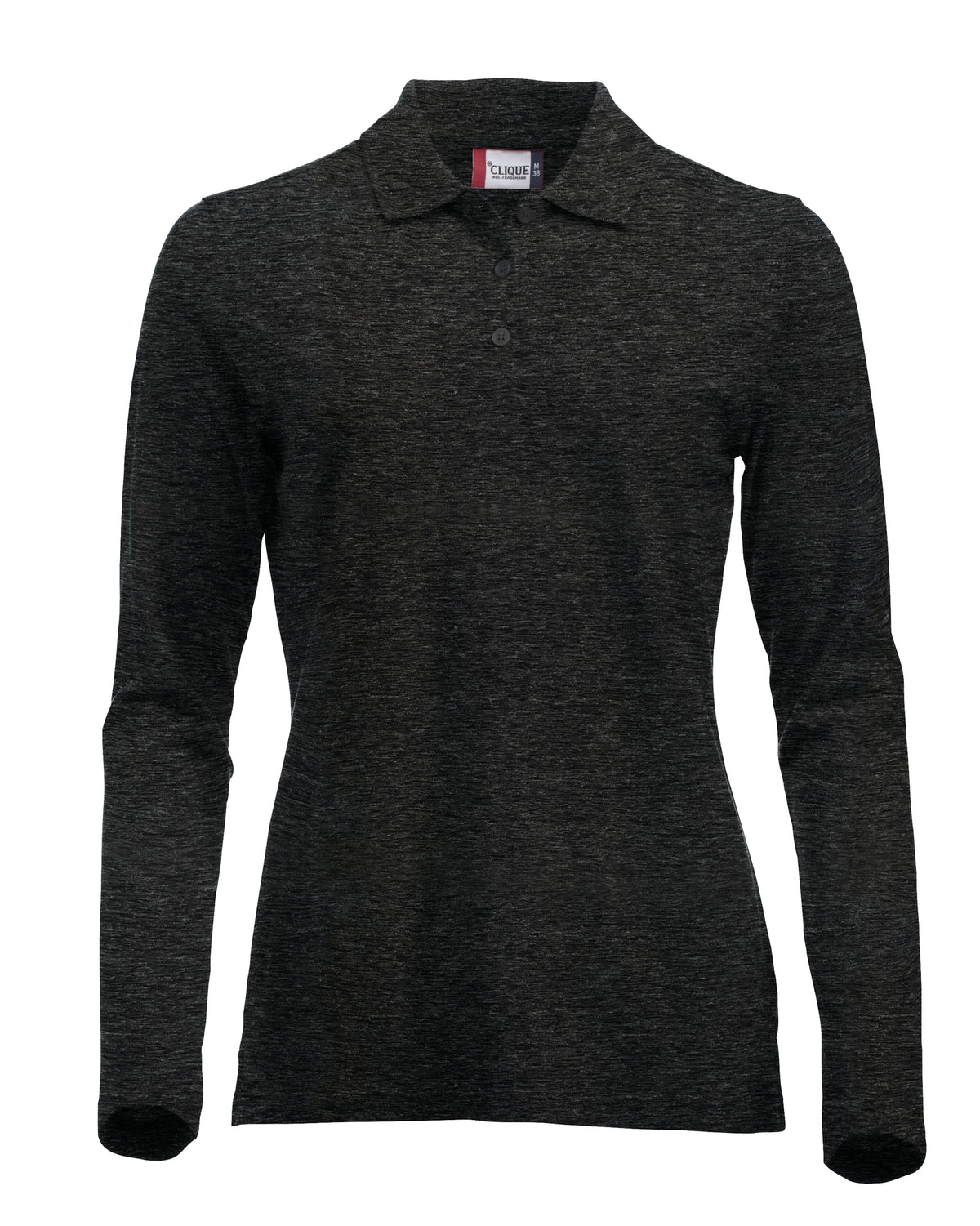 Clique Classic Marion L/S – Antrasittmelert – forside