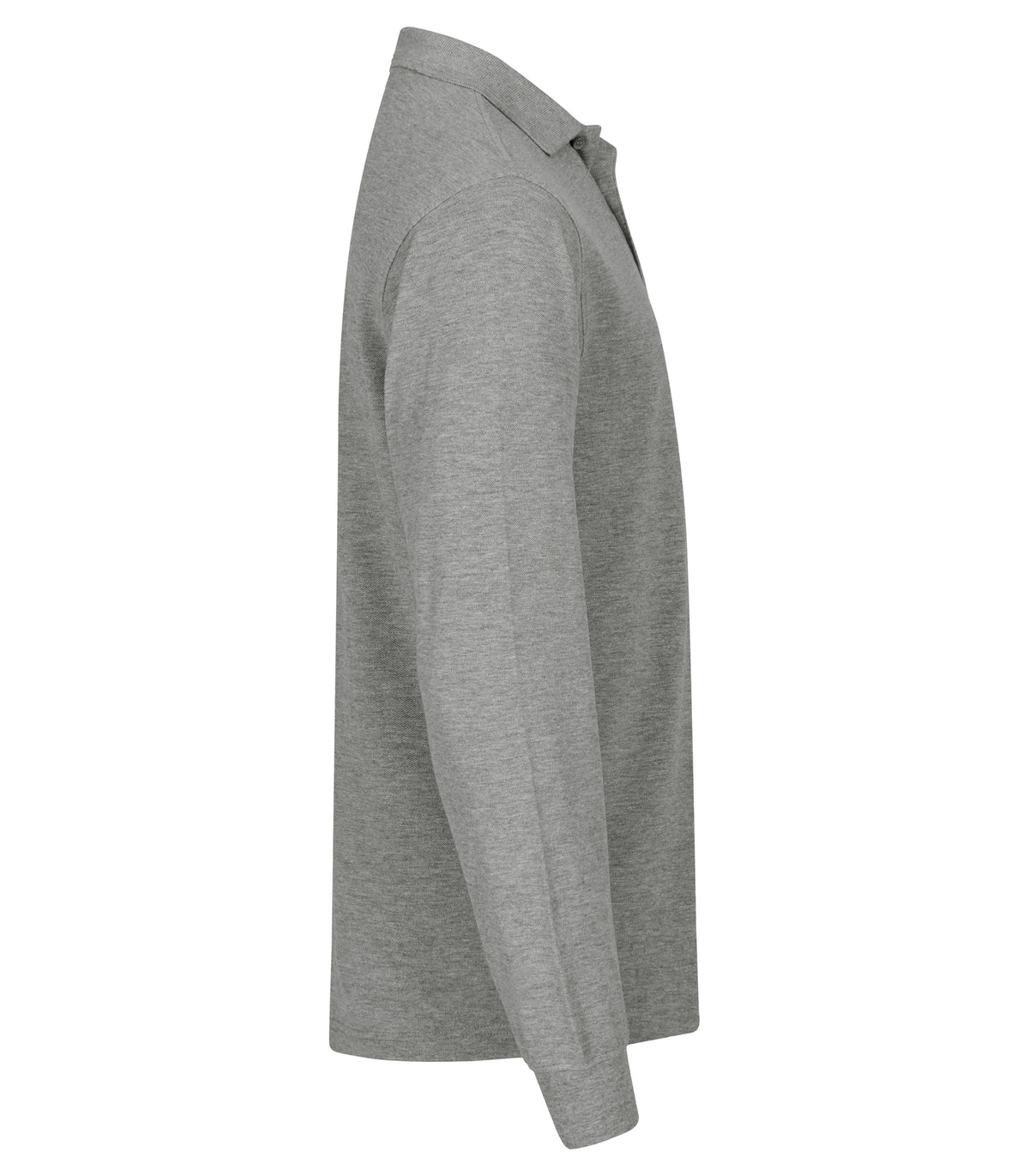 Clique Manhattan L/S – Gråmelert – høyre side
