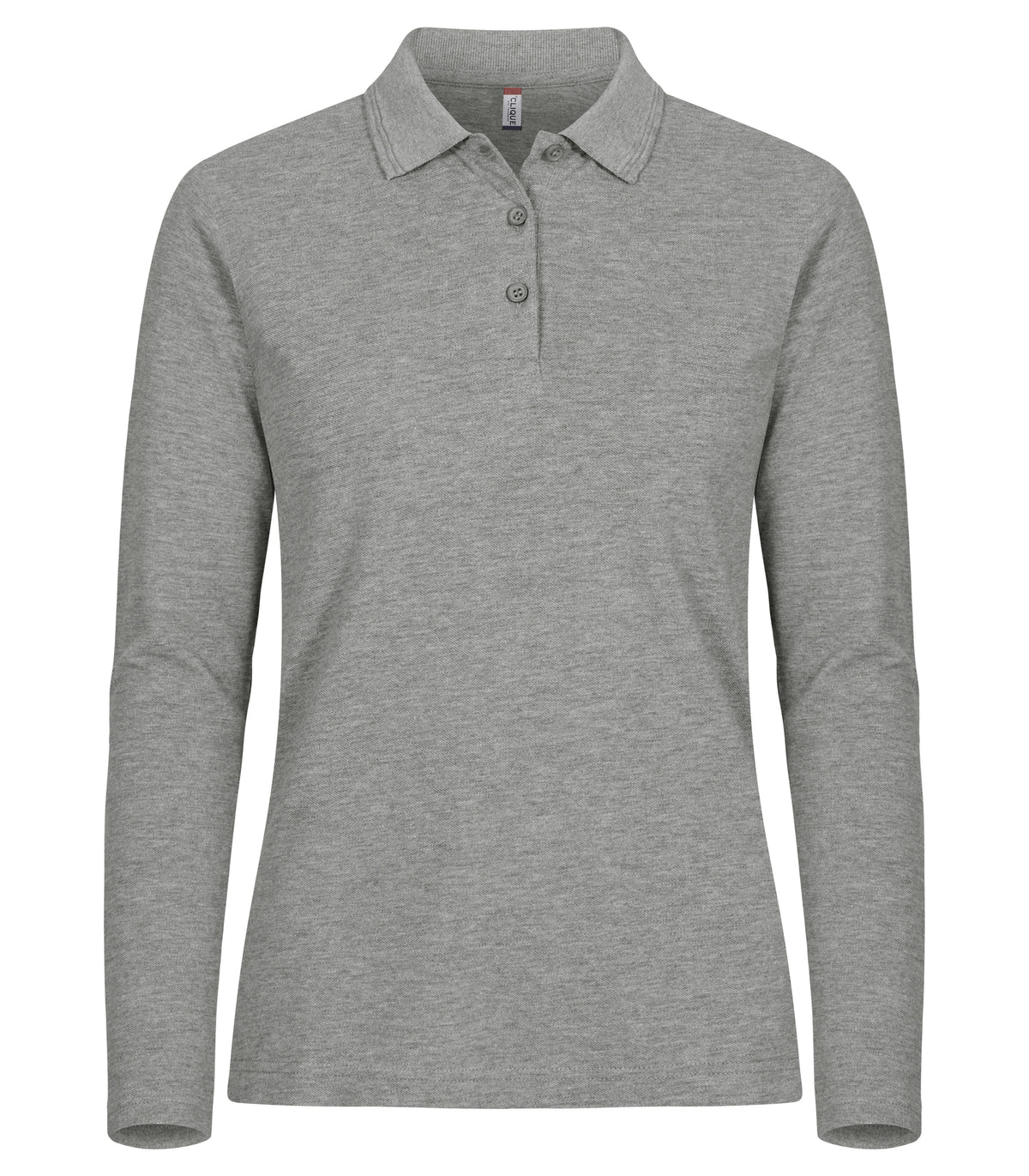 Clique Manhattan L/S – dame – Gråmelert – forside