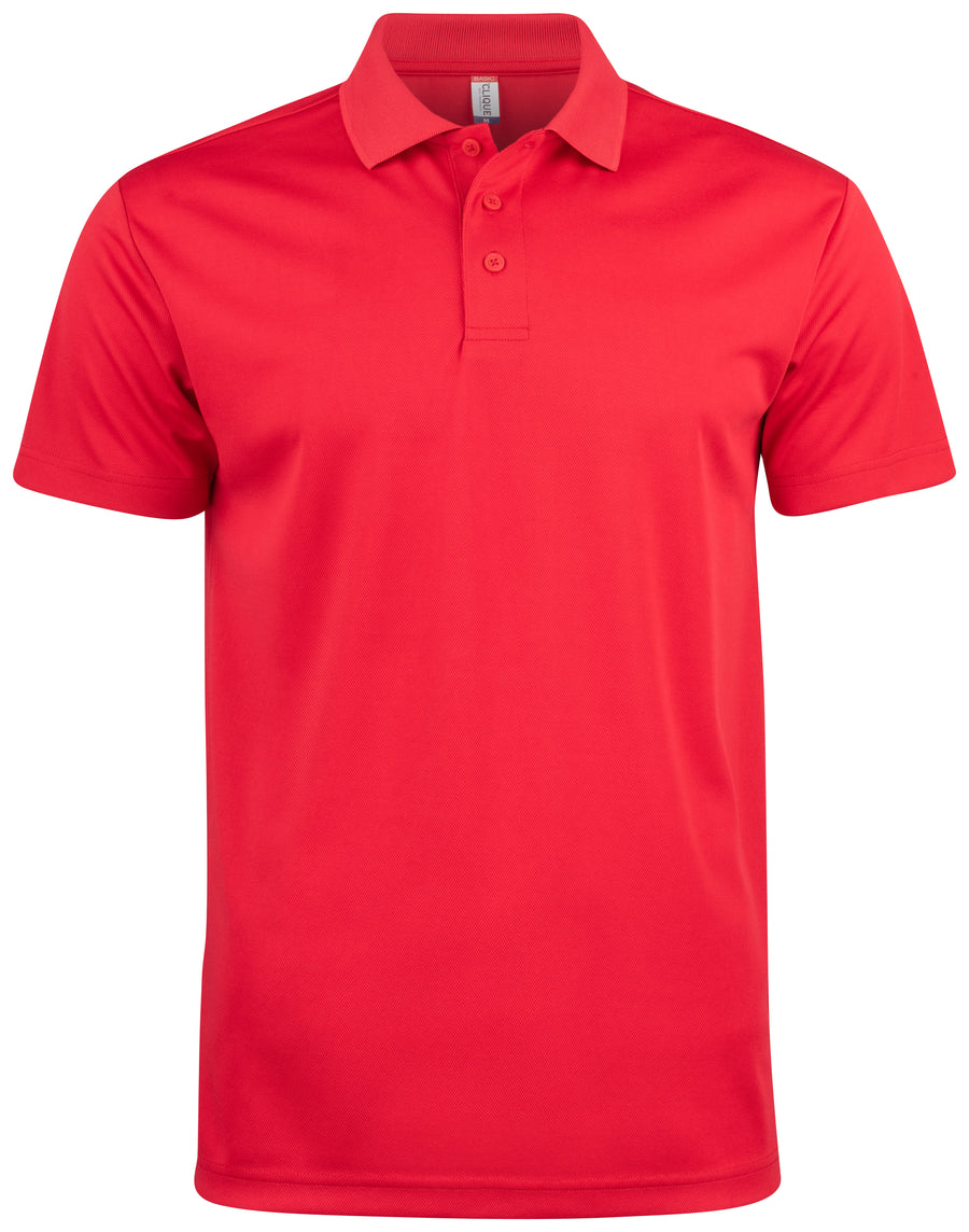 Clique Basic Active Polo – Rød – forside