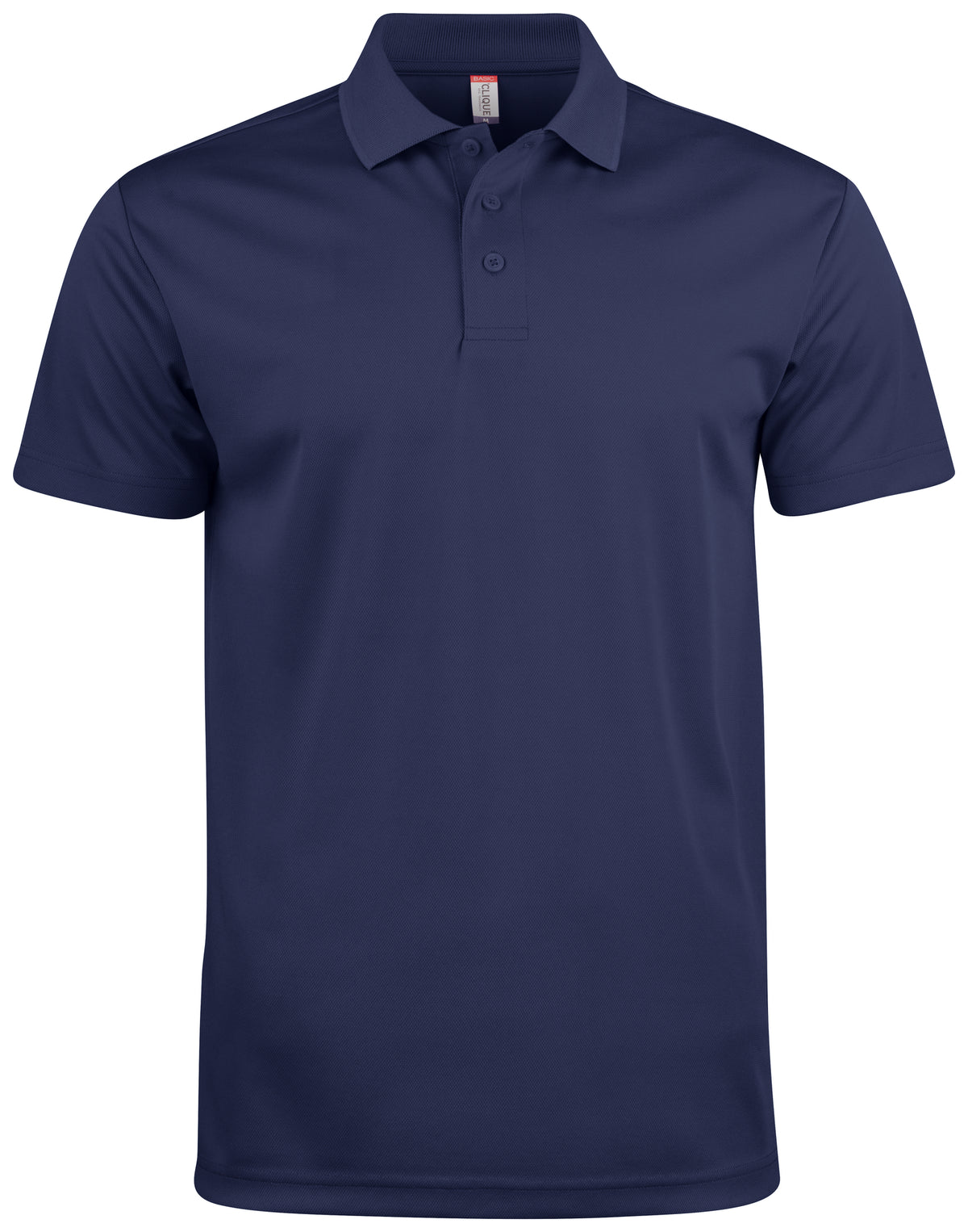 Clique Basic Active Polo – Mørk marineblå – forside