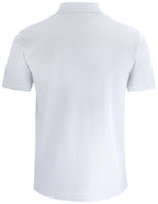 Clique Basic Polo Pocket – Hvit – bakside
