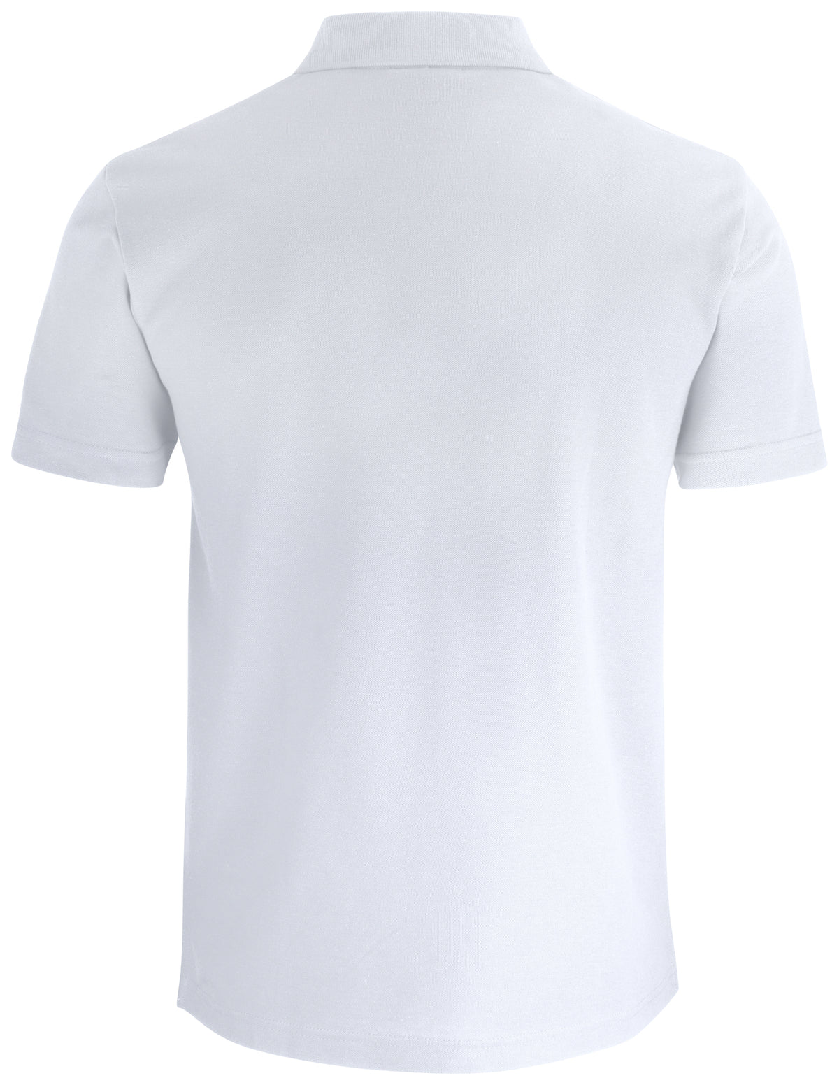 Clique Basic Polo Pocket – Hvit – bakside