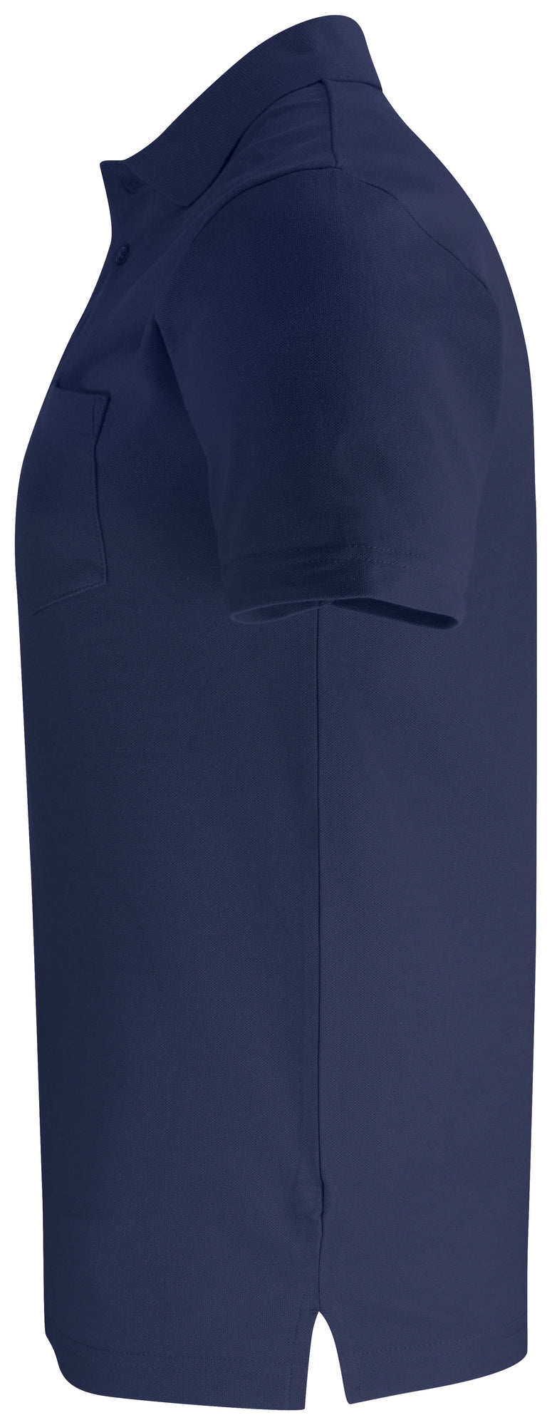 Clique Basic Polo Pocket – Mørk marineblå – venstre side