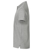Clique Heavy Premium Polo – Gråmelert – venstre side