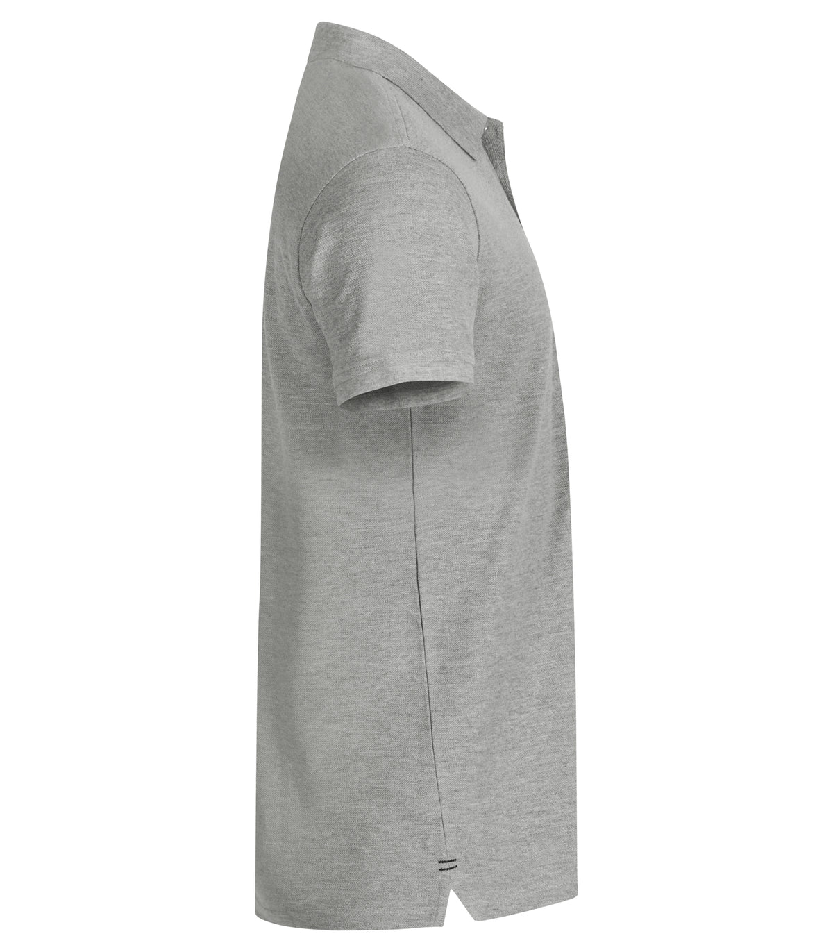 Clique Heavy Premium Polo – Gråmelert – høyre side