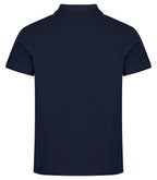 Clique Heavy Premium Polo – Mørk marineblå – bakside