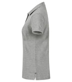 Clique Heavy Premium Polo – dame – Gråmelert – venstre side
