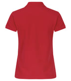 Clique Heavy Premium Polo – dame – Rød – bakside