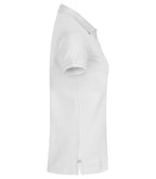 Clique Heavy Premium Polo – dame – Hvit – høyre side