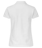 Clique Heavy Premium Polo – dame – Hvit – bakside