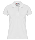 Clique Heavy Premium Polo – dame – Hvit – forside