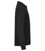 Clique Stretch Premium Polo L/S – Svart – høyre side
