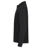 Clique Stretch Premium Polo L/S – Svart – venstre side
