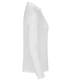 Clique Stretch Premium Polo L/S – dame – Hvit – høyre side