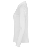Clique Stretch Premium Polo L/S – dame – Hvit – venstre side
