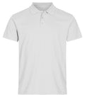 Clique Single Jersey Polo – Hvit – forside