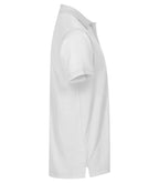 Clique Single Jersey Polo – Hvit – høyre side