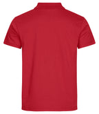 Clique Single Jersey Polo – Rød – bakside